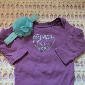 💯Koala Kids Purple Bodysuit